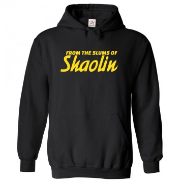 From the Slums of Shaolin Classic Unisex Kids and Adults Pullover Hoodie For Music Fans